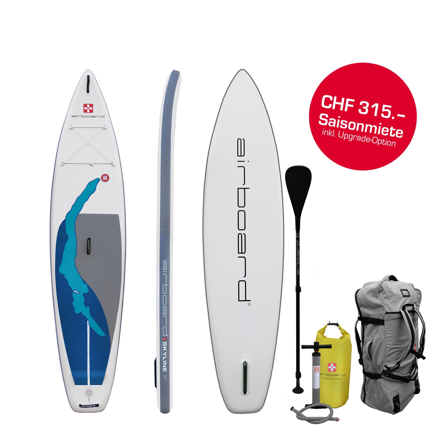 Saisonmiete Airboard SKYLINE  11'6"